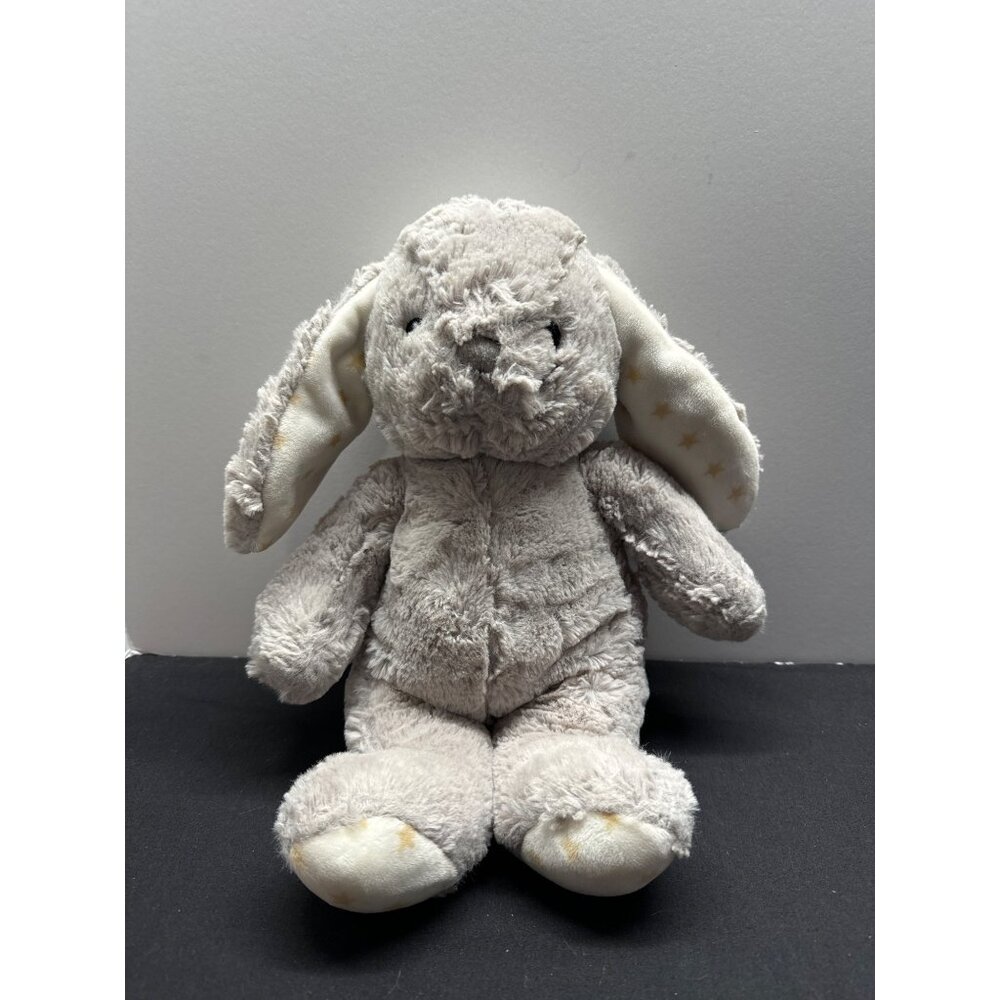 15.5" Cloud B Gray Hugginz Bunny Soft Plush Gold Stars Stuffed Animal Toy